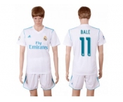 Real Madrid #11 Bale White Home Soccer Club Jersey