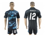 Real Madrid #12 Marcelo Away Soccer Club Jersey 4