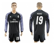 Real Madrid #19 Modric Sec Away Long Sleeves Soccer Club Jersey 1
