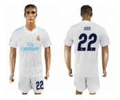 Real Madrid #22 Isco White Home Soccer Club Jersey 2