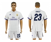 Real Madrid #23 Danilo White Home Soccer Club Jersey 3