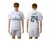 Real Madrid #24 Illarra White Home Soccer Club Jersey1