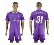 Real Madrid #31 R.Yanez Away Soccer Club Jersey 2