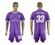Real Madrid #33 Campeones Away Soccer Club Jersey 1