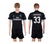 Real Madrid #33 Campeones Away Soccer Club Jersey