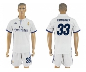 Real Madrid #33 Campeones Home Soccer Club Jersey