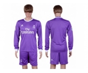 Real Madrid Blank Away Long Sleeves Soccer Club Jersey 1