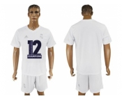 Real Madrid Blank Champions White Soccer Club Jersey