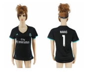 Women's Real Madrid #1 Navas Away Soccer Club Jersey