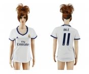 Women's Real Madrid #11 Bale Home Soccer Club Jersey4