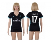 Women's Real Madrid #17 Lucas V. Away Soccer Club Jersey