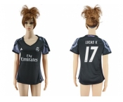 Women's Real Madrid #17 Lucas V. Sec Away Soccer Club Jersey