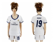 Women's Real Madrid #19 Modric Home Soccer Club Jersey3
