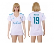 Women's Real Madrid #19 Modric Home Soccer Club Jersey