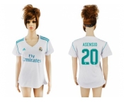 Women's Real Madrid #20 Asensio Home Soccer Club Jersey1