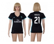 Women's Real Madrid #21 Morata Away Soccer Club Jersey