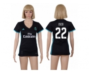 Women's Real Madrid #22 Isco Away Soccer Club Jersey