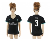 Women's Real Madrid #3 Pepe Away Soccer Club Jersey