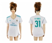 Women's Real Madrid #31 R.Yanez Home Soccer Club Jersey1
