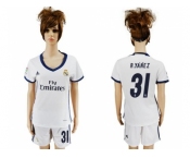 Women's Real Madrid #31 R.Yanez Home Soccer Club Jersey