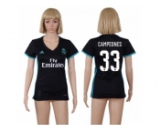 Women's Real Madrid #33 Campeones Away Soccer Club Jersey