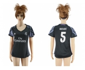 Women's Real Madrid #5 Varane Sec Away Soccer Club Jersey
