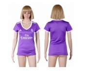 Women's Real Madrid Blank Away Soccer Club Jersey2