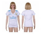 Women's Real Madrid Blank Home Soccer Club Jersey1