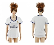 Women's Real Madrid Blank Home Soccer Club Jersey6
