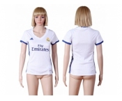 Women's Real Madrid Blank Home Soccer Club Jersey8