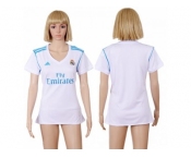 Women's Real Madrid Blank Home Soccer Club Jersey