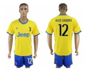 Juventus #12 Alex Sandro Away Soccer Club Jersey 1