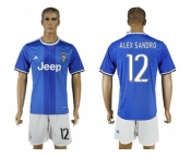 Juventus #12 Alex Sandro Away Soccer Club Jersey 3