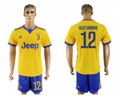 Juventus #12 Alex Sandro Away Soccer Club Jersey