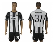 Juventus #37 Pereyra Home Soccer Club Jersey 1