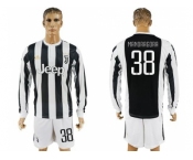 Juventus #38 Mandragora Home Long Sleeves Soccer Club Jersey