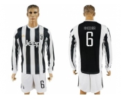 Juventus #6 Khedira Home Long Sleeves Soccer Club Jersey