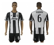 Juventus #6 Khedira Home Soccer Club Jersey 3