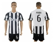 Juventus #6 Pogba Home Soccer Club Jersey 1