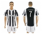 Juventus #7 Cuadrado Home Soccer Club Jersey
