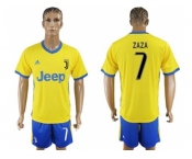 Juventus #7 Zaza Away Soccer Club Jersey