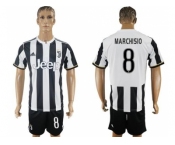 Juventus #8 Marchisio Home Soccer Club Jersey 2