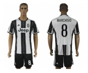 Juventus #8 Marchisio Home Soccer Club Jersey 4