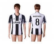 Juventus #8 Marchisio Home Soccer Club Jersey 5