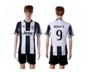Juventus #9 Morata Home Soccer Club Jersey 1