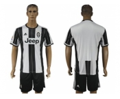 Juventus Blank Home Soccer Club Jersey 6