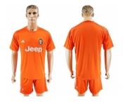 Juventus Blank Orange Goalkeeper Soccer Club Jersey 1