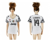 Women's Juventus #14 LLORENTE Sec Away Soccer Club Jersey