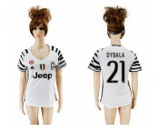 Women's Juventus #21 Dybala Sec Away Soccer Club Jersey