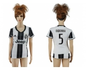 Women's Juventus #5 Dgbonna Home Soccer Club Jersey